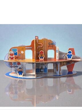 IKEA Blavingad Wooden Submarine Playset  11 Pieces Multicolor New